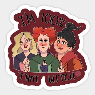 100% that witch Sticker